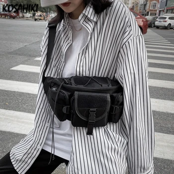 Уличная одежда, модные винтажные сумки-карго, женская модная повседневная универсальная сумка через плечо, Корейские простые эстетичные сумки через плечо Y2k