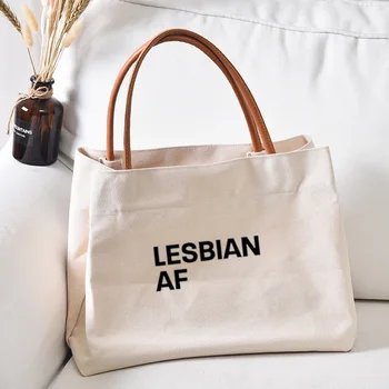 Холщовая сумка-тоут с принтом лесбиянок, подарок для друзей, рабочая сумка, женская повседневная пляжная сумка-книжка, сумка для покупок, Сумочка