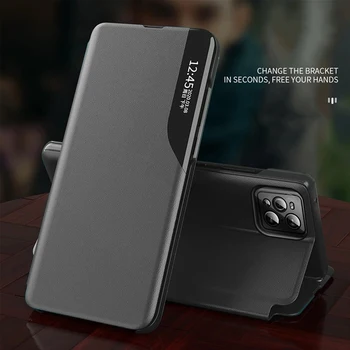 Чехол для телефона Samsun A32 Leather Smart View Window Flip Covers Coque Для Samsung Galaxy A32 A 32 4G 5G 6,5 