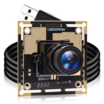 Широкоугольная веб-камера без искажений 2592*1944 5-мегапиксельный модуль USB-камеры Machine Vision OV5640 Mini USB PC Camera