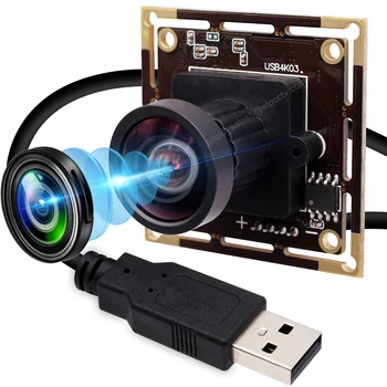 Широкоугольный Модуль USB-Камеры Без Искажений 4K 3840x2160 CMOS IMX415 Mjpeg 30 кадров в секунду Высокоскоростная USB-Веб-камера для Промышленных Машин
