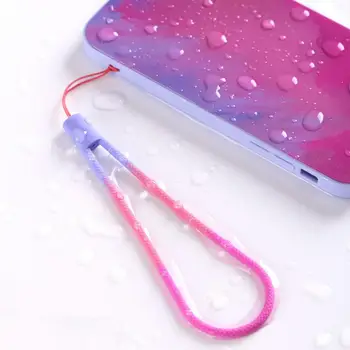 Шнур для мобильного телефона из жидкого силикона, акварельный пыленепроницаемый высококачественный шнур для смартфона, подвешенный на запястье.